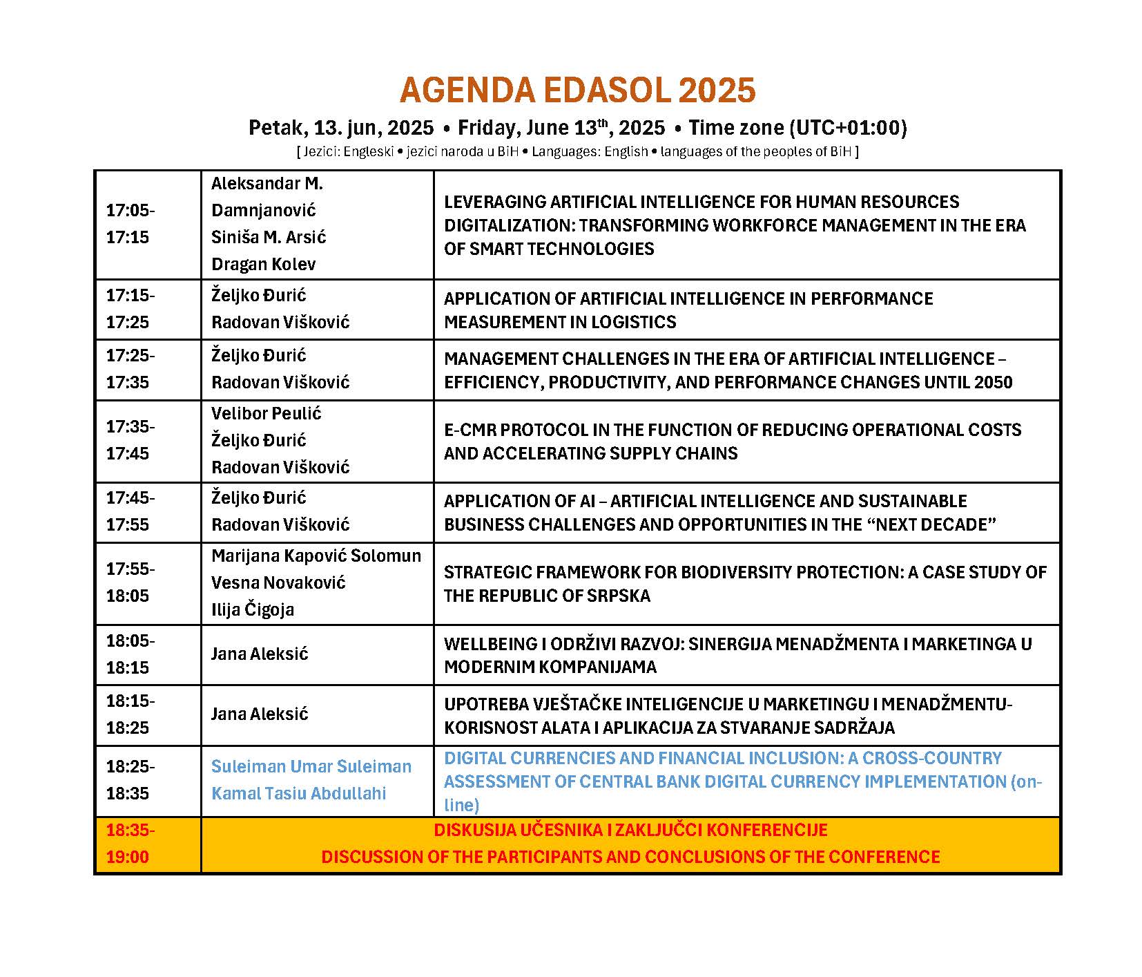 agenda